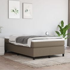 Vidaxl Rám na boxspring posteľ sivohnedý 120x200 cm látka