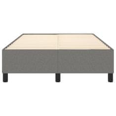 Vidaxl Rám na boxspring posteľ tmavosivý 120x200 cm látka