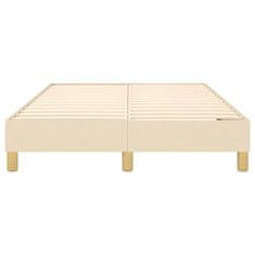 Vidaxl Rám na boxspring posteľ krémový 120x200 cm látka