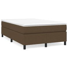 Vidaxl Rám na boxspring posteľ tmavohnedý 120x200 cm látka