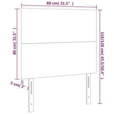 Vidaxl Čelo postele biele 80x5x118/128 cm umelá koža