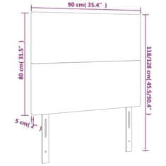 Vidaxl Čelo postele hnedé 90x5x118/128 cm umelá koža