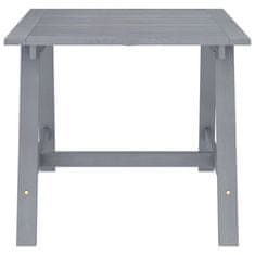 Petromila vidaXL Záhradný jedálenský stôl sivý 88x88x74 cm akáciový masív