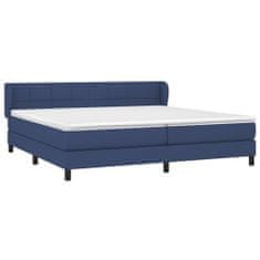 Petromila vidaXL Boxspring posteľ s matracom modrá 200x200 cm látka