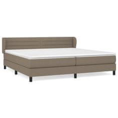 Petromila vidaXL Boxspring posteľ s matracom sivohnedý 200x200 cm látka