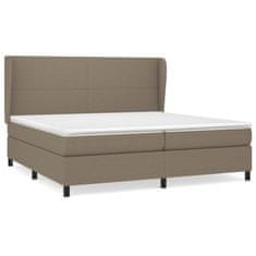 Petromila vidaXL Boxspring posteľ s matracom sivohnedý 200x200 cm látka