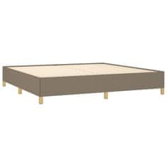 shumee Boxspring posteľ s matracom sivohnedý 200x200 cm látka