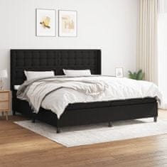 Petromila vidaXL Boxspring posteľ s matracom čierna 200x200 cm látka