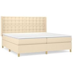 Petromila vidaXL Boxspring posteľ s matracom krémová 200x200 cm látka