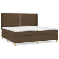 Petromila vidaXL Boxspring posteľ s matracom tmavohnedá 200x200 cm látka