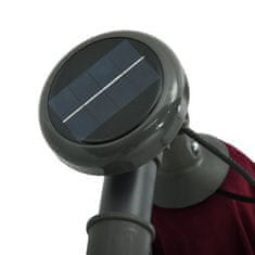 Petromila vidaXL Závesný slnečník s LED svetlami a oceľovou tyčou vínovočervený