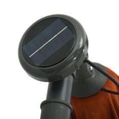 Vidaxl Závesný slnečník s LED svetlami a oceľovou tyčou tehlovočervený