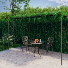 Petromila vidaXL Záhradná pergola, starožitná hnedá 6x3x2,5 m, železo