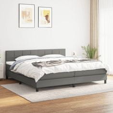 Petromila vidaXL Boxspring posteľ s matracom tmavosivá 200x200 cm látka