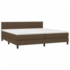 Petromila vidaXL Boxspring posteľ s matracom tmavohnedá 200x200 cm látka