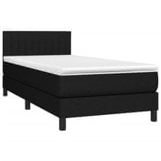 shumee Posteľný rám boxspring s matracom čierny 80x200 cm látka