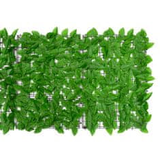 Vidaxl Balkónová markíza so zelenými listami 500x75 cm