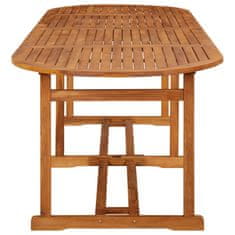 Petromila vidaXL Záhradný jedálenský stôl 280x90x75 cm masívne akáciové drevo