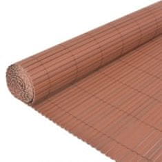 Vidaxl Obojstranný záhradný plot 110x500 cm hnedý