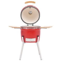 Petromila vidaXL Kamado gril s udiarňou keramika 81 cm