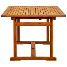 Petromila vidaXL Záhradný jedálenský stôl (150-200)x100x75 cm akáciové drevo