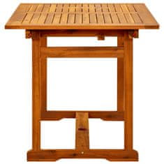 Petromila vidaXL Záhradný jedálenský stôl (120-170)x80x75 cm masívne akáciové drevo