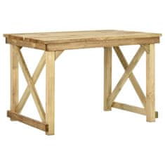 Petromila vidaXL Záhradný stôl 110x79x75 cm impregnovaná borovica