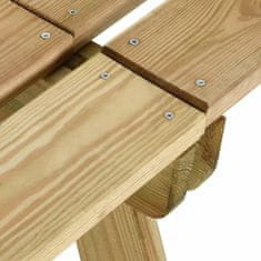 Petromila vidaXL Záhradná lavička 110 cm impregnované borovicové drevo
