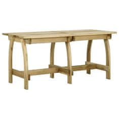Petromila vidaXL Záhradný stôl 160x74x75 cm impregnované borovicové drevo