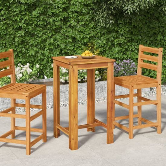 Petromila vidaXL Záhradný barový stôl 60x60x105 cm akáciové masívne drevo