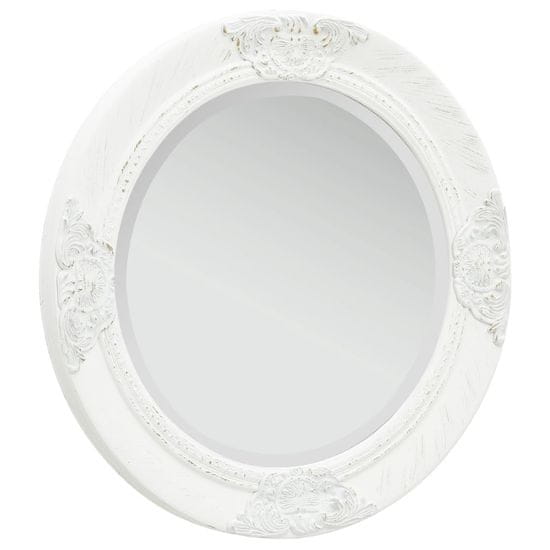 Petromila vidaXL Nástenné zrkadlo v barokovom štýle 50 cm biele