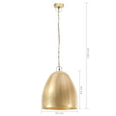 Petromila vidaXL Industriálna závesná lampa 25 W mosadzná 42 cm okrúhla E27