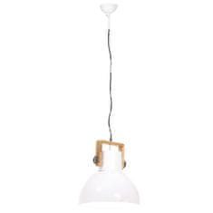 Petromila vidaXL Industriálna závesná lampa 25 W biela 40 cm okrúhla E27