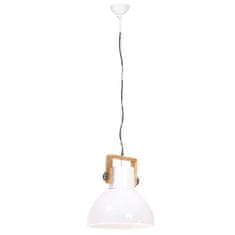 Vidaxl Industriálna závesná lampa 25 W biela 40 cm okrúhla E27