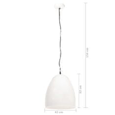 Petromila vidaXL Industriálna závesná lampa 25 W biela 42 cm okrúhla E27