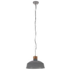 Vidaxl Industriálna závesná lampa 58 cm, sivá E27