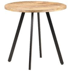 Vidaxl Jedálenský stôl 80 cm surové mangovníkové drevo