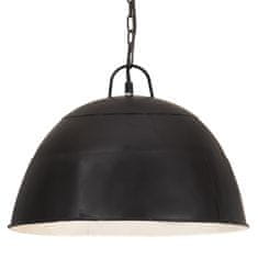 Vidaxl Industriálna vintage závesná lampa 25W, čierna,okrúhla 41cm E27