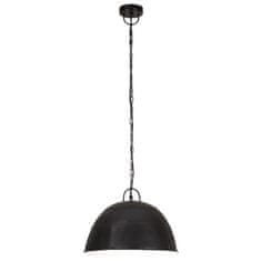 Petromila vidaXL Industriálna vintage závesná lampa 25W, čierna,okrúhla 41cm E27