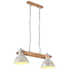 Vidaxl Industriálna závesná lampa 25 W strieborná 109 cm E27