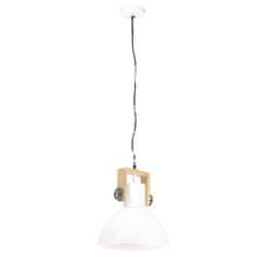 Vidaxl Industriálna závesná lampa 25 W biela 30 cm okrúhla E27