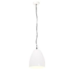 Petromila vidaXL Industriálna závesná lampa 25 W biela 32 cm okrúhla E27