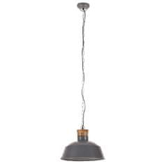 Vidaxl Industriálna závesná lampa 42 cm, sivá E27