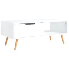 Petromila vidaXL Konferenčný stolík, biely 100x49,5x43 cm, kompozitné drevo
