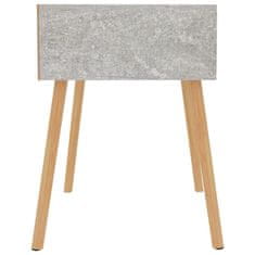Petromila vidaXL Nočný stolík betónovo sivý 40x40x56 cm drevotrieska