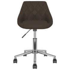 Vidaxl Otočné stoličky, 2 ks, hnedá farba, umelá koža