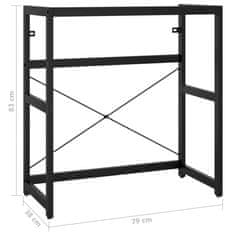 Vidaxl Rám na umývadlo čierny 79x38x83 cm železo