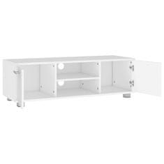 Vidaxl TV stolík biely 110x40x35 cm spracované drevo