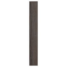 Vidaxl Botník s 5 dvierkami sivý dub somoma 59x24x167 cm drevotrieska