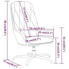 Vidaxl Kreslo, čierne, čalúnené zamatom